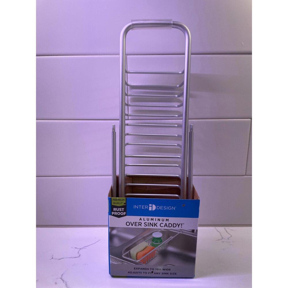 NEW InterDesign Aluminum Over Sink Caddy! - Picture 2 of 3
